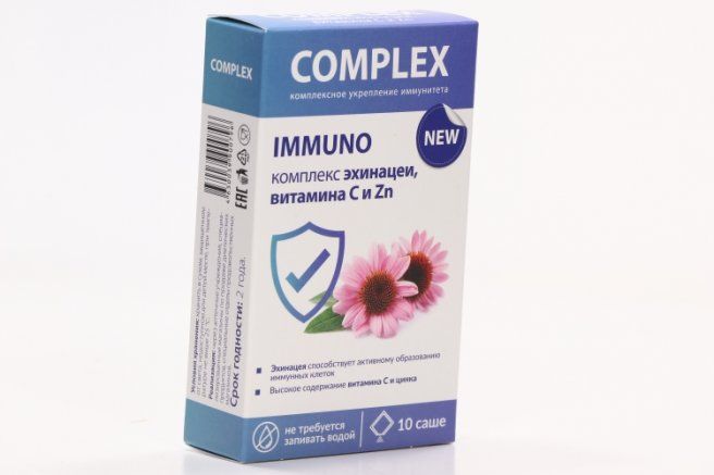 фото упаковки Complex Immuno Эхинацея Витамин C Цинк