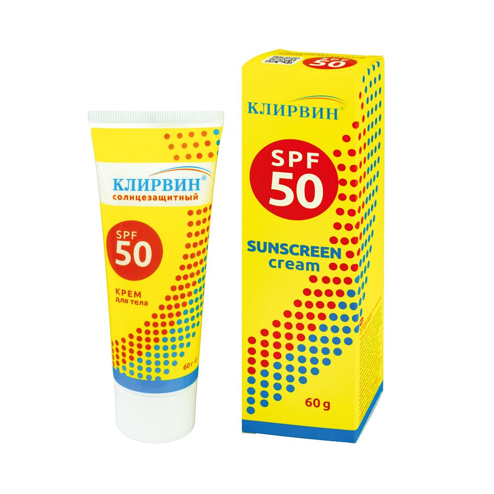 фото упаковки Клирвин солнцезащитный крем SPF50