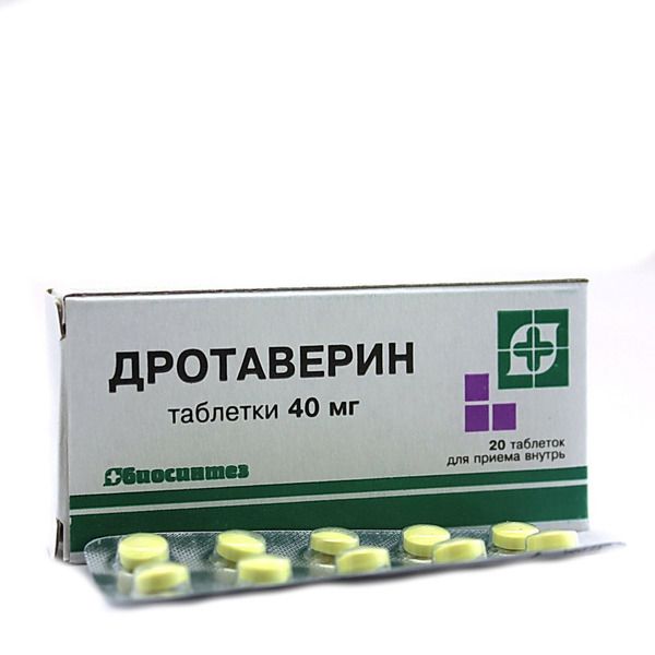 Дротаверин, 40 мг, таблетки, 20 шт. купить по цене от 33 руб в Ульяновске, заказать с доставкой в аптеку, инструкция по применению, отзывы, аналоги, Биосинтез