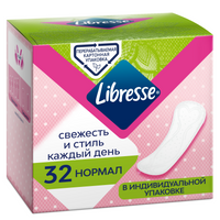 Libresse Dailyfresh normal ежедневные прокладки, прокладки ежедневные, 32 шт.