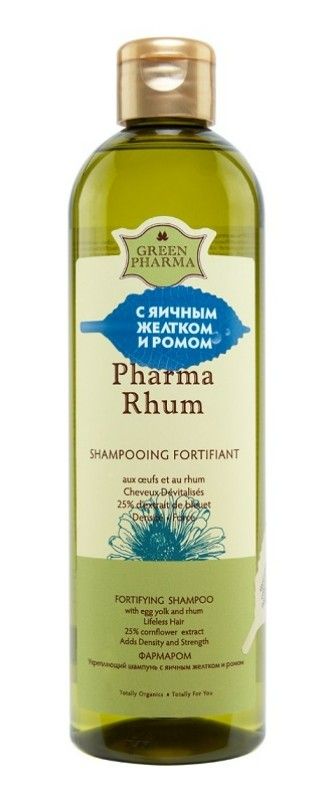 фото упаковки Greenpharma Шампунь укрепляющий Pharma Rhum