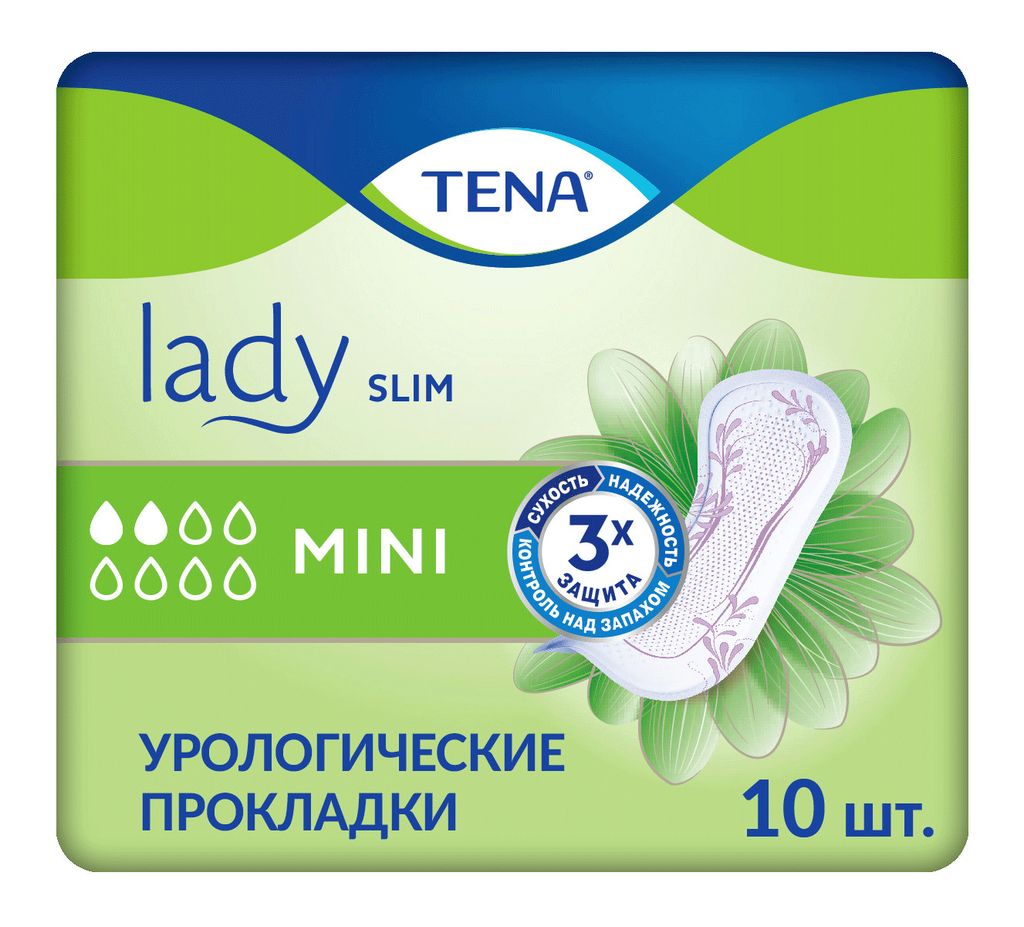 фото упаковки Прокладки урологические Tena Lady Slim Mini