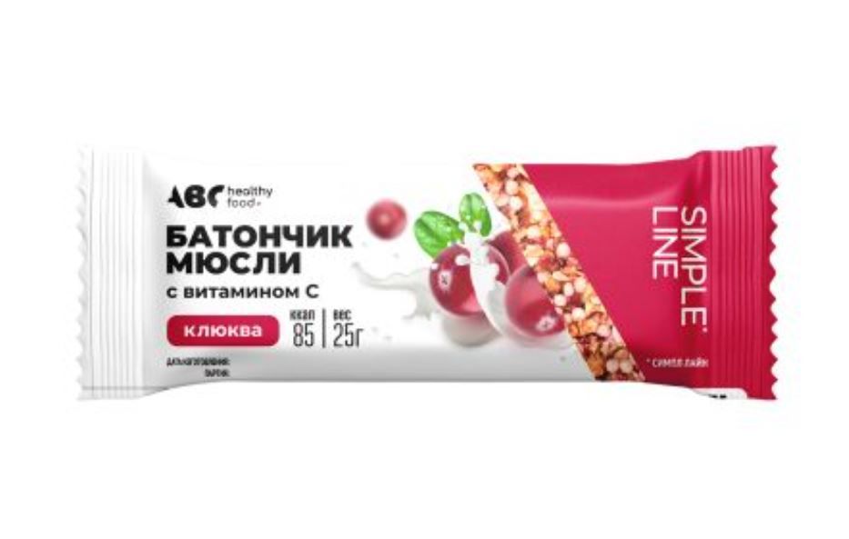 фото упаковки ABC Healthy Food Батончик-мюсли