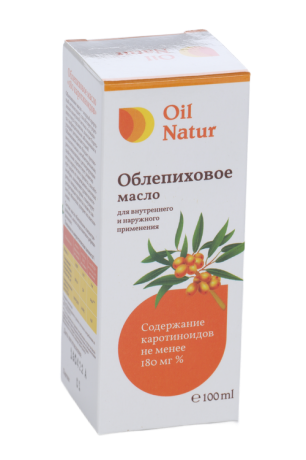 фото упаковки Oil Natur Облепиховое масло 180 каротиноидов