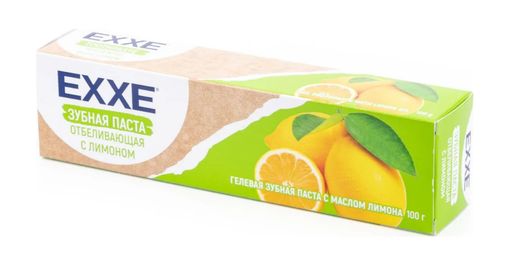 Exxe Зубная паста Отбеливающая с лимоном, паста зубная, 100 г, 1 шт.