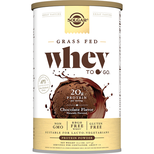 Solgar Белковая сыворотка Whey to go со вкусом шоколада, шоколад, 377 г, 1 шт.