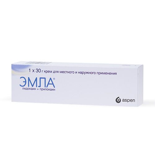 Эмла, крем для местного и наружного применения, 30 г, 1 шт.