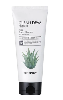 TonyMoly Clean Dew Blueberry Foam Cleanser Очищающая пенка, пенка для лица, с алоэ вера, 180 мл, 1 шт.