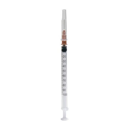 Инекта Шприц инсулиновый 3-х компонентный U-100, 1 мл, 26G (0,45х13мм), 200 шт.