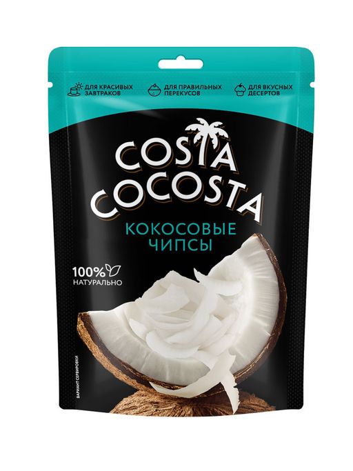 Вкусы мира Costa cocosta чипсы кокосовые, 300 г, 1 шт.